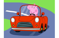 Play Peppa Pig Car Puzzle now!